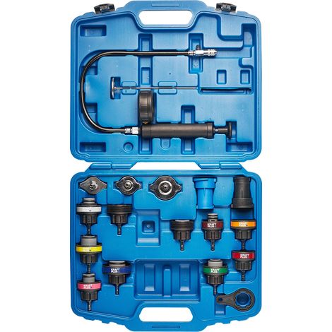 KRAFTPLUS K.221-7718 Kühlsystem Abdrückgerät Tester Kühler Zylinderkopf Prüfgerät Kühlmittel Kühlsystemtester