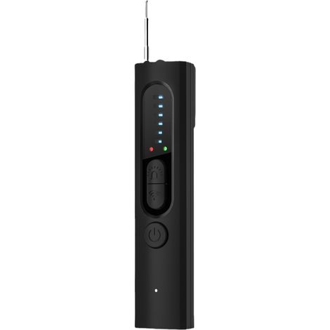 Detector de cámara oculta 4 en 1: microdetector espía, detector de RF inalámbrico, rastreador GPS, antiespía, 5 niveles de sensibilidad para oficina, hotel, hogar y alarma de seguridad.
