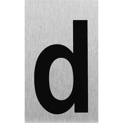 Targa per porta pricenet alluminio 100x60 mm lettera d
