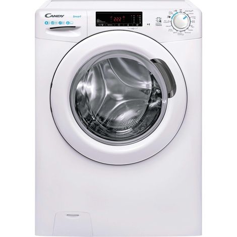 Candy CSS 128TW4-11 Smart Lavatrice A Libera Installazione 8 Kg, 1200 Giri, Vapore, Wi-Fi, Classe B, Bianco