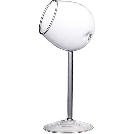 Verre à cocktail/récipient à vin compatible avec un usage en cuisine, 1 pièce en verre transparent (1/5)