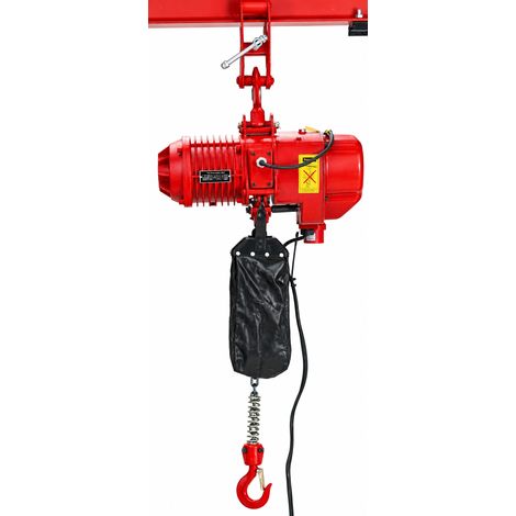 Palan électrique industriel à chaîne 2 t - 6 m - 3 kW 400 V avec crochet de suspension MW Tools KT2062 (1/5)