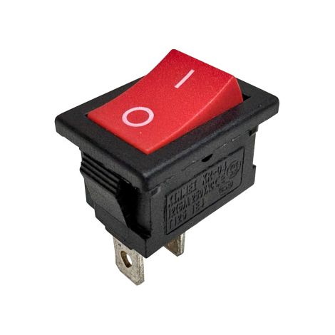 XINMEI KR-40 Mini Wippschalter 250V 12A 2Pin Schalter Kippschalter für Aschesauger uvm. (1/5)