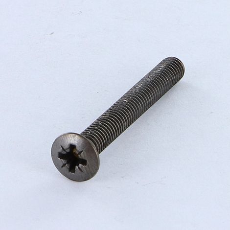 Vis métaux Tête fraisée bombée TFB Pozi M5X40 Acier brut BRONZE-100 pièces