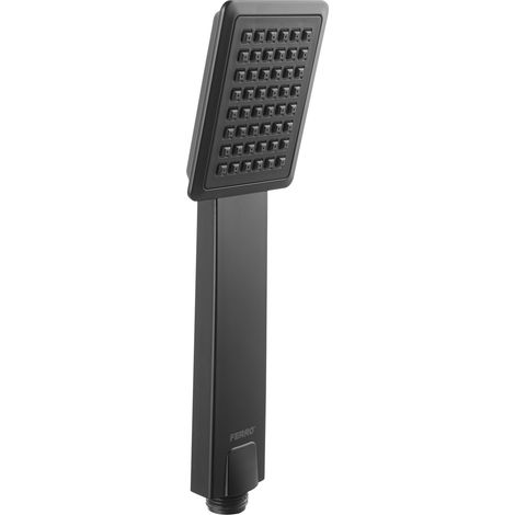 MANGO DE DUCHA SINUS, 1 FUNCIÓN, NEGRO (1/2)