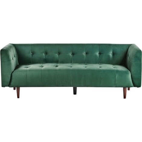 Sofa 3 Seater BYSKE Fabric Green