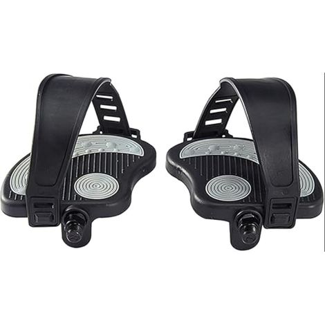 Pédales Vélo d'Appartement Sangles PVC 9/16 Pouces Vélo Fitness d'Intérieur (1/5)