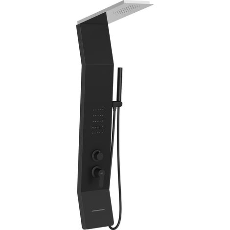 Mexen Yap pannello doccia, nero/cromo - 7612-02-77 (1/2)