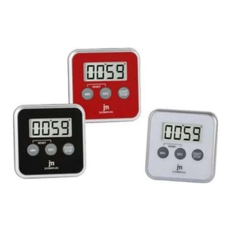 Lowell JT-5416B Timer Digitale Contaminuti con Cronometro e Allarme colore Bianco