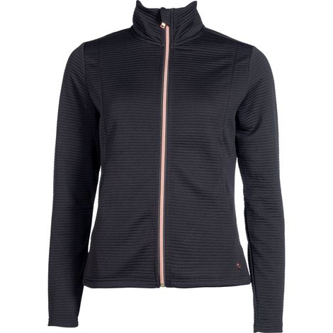 XS, Schwarz 9100: Damenreitjacke aus technischem Gewebe mit Reißverschluss und Taschen Modell Yvonne (1/5)
