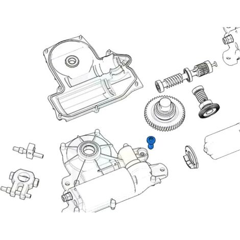 CAME 119RIA070 Albero Sblocco Per Motore Interrato Frog-J Ricambio (1/3)