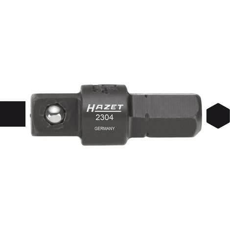 Hazet Adaptateur - Hexagone massif 10 mm (3/8 pouce) - Carré massif 12,5 mm (1/2 pouce) - Longueur totale: 38 mm - 2311