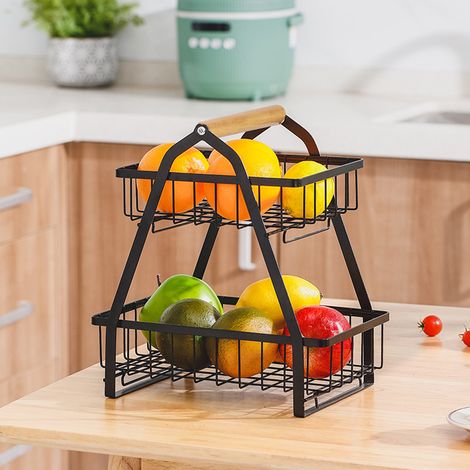 2-Tier Removable Fruit and Vegetable Basket (1/5)
