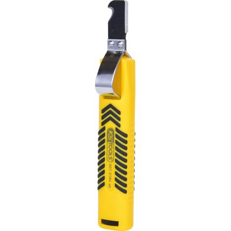 Ks Tools – Pince à dénuder pour câbles jusqu'à 28mm – Lame crochet pour dénudage rapide – Acier inoxydable – Longueur 175mm, poids 100g (1/5)