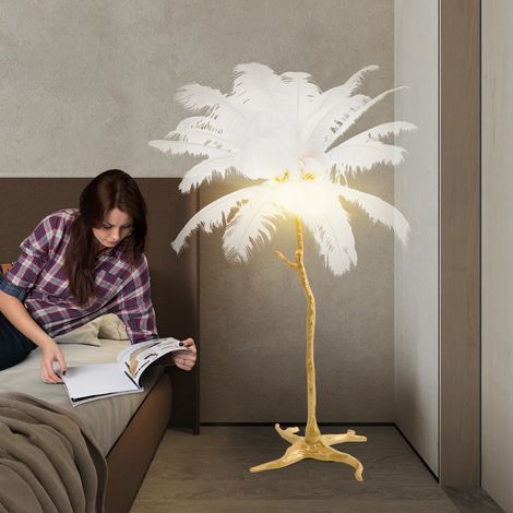 Lupenleuchte mit Standfuß Lampe LED Kosmetik +5 Rollen Standlupe 8X Vergrößerung