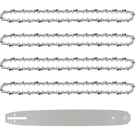 Ecleanfy - AIMOONSA Guide 40 cm + 4 chaînes 3/8" Low-profile, jauge 1,3 mm, 57 maillons (1/5)