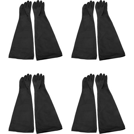 4 gants de sablage pour cabine de sablage, 60 x 20 cm (1/5)