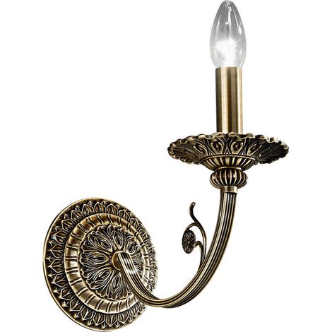 Kolarz PISANI Bougie Applique Murale Laiton Antique (1/4)