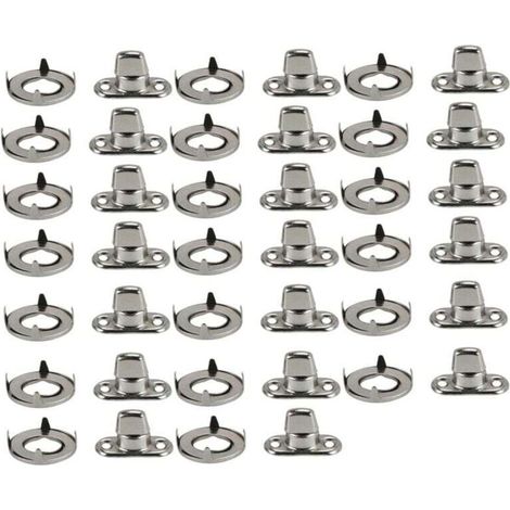 20 Ensembles Fixations Marine Attaches Verrouillage Torsion Œillet Goujon Bouton Tournant Toile