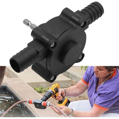 Pompa elettrica per acqua - Mini pompa centrifuga portatile ad alta efficienza - 12663 mm - Erogazione di liquidi per esterni, ideale per casa e riparazioni auto - Nera (1/5)