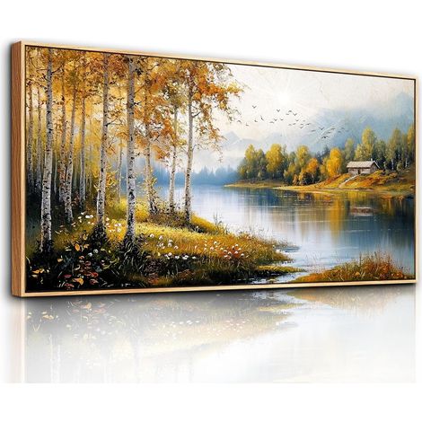 Tableau Decoration Murale Cadre Paysage Forêt Salon 60x120 cm (1/5)