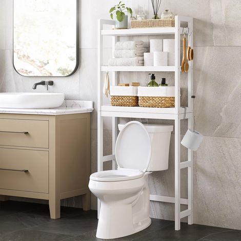 Étagère WC, 3 Niveaux, avec Étagère Réglable (1/5)