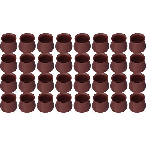 Protection de piètement de chaise en 32 pièces, pieds ronds en silicone antidérapants et anti-rayures, accessoires (1/5)