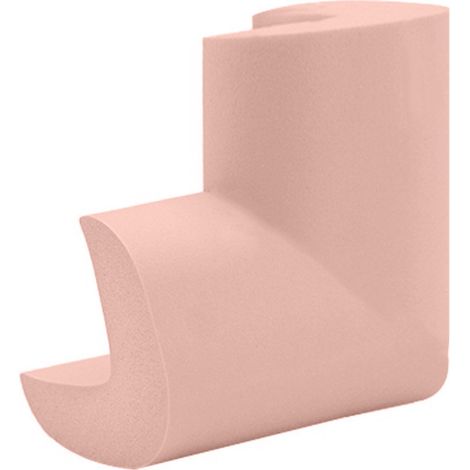 Lot de 10 protections d'angle sans danger pour les enfants, coussinets de sécurité en mousse auto-adhésifs, adaptés aux coins de table, meubles, bureaux et étagères, rose. (1/3)