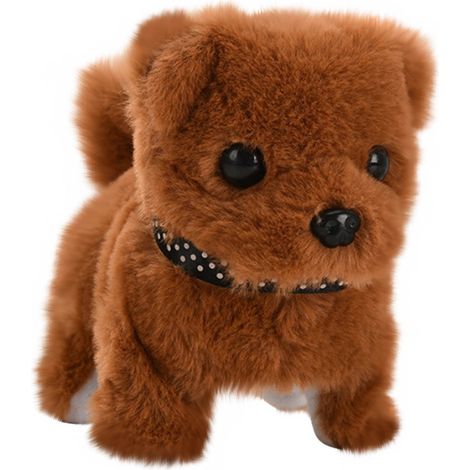 Chiot Robot - Chien Électronique Interactif avec Marche Automatique - Mouvement de Queue et Aboiement - Jouet Éducatif pour Enfants et Adultes - 1 Pièce
