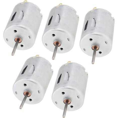 Lot de 5 moteurs haute vitesse R280 DC 12-24V 24000 tr/min pour jouets DIY, mini-ventilateurs, pompes à eau et instruments de beauté (1/5)