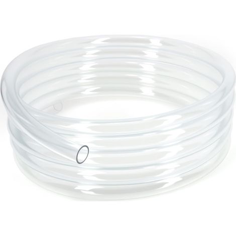 Tuyau Flexible en PVC de 8 x 10 mm, Tube en Plastique Transparent de 5 Mètres, Tuyau à Paroi Mince d'une Épaisseur de Paroi de 1 mm (1/5)