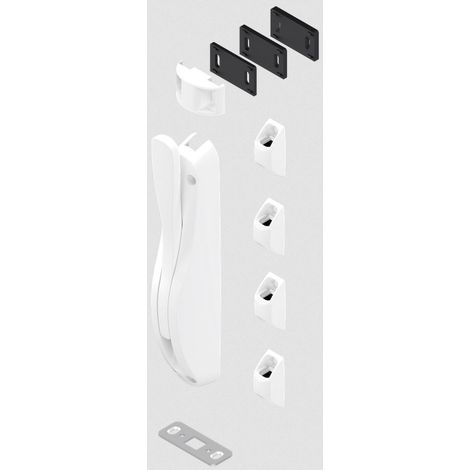 Crémone bombero + 2 varillas blanco 1,25m - LA CROISEE DS - DS6887-036+DS7231-036