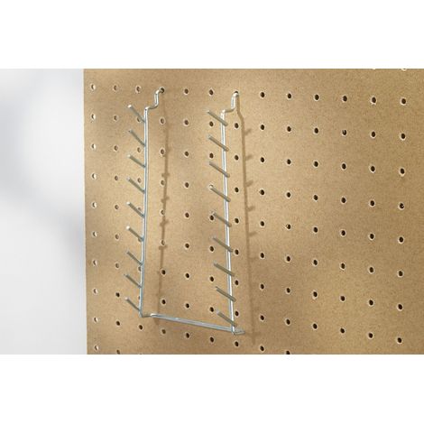 Mottez – Barrette porte clés plates B258S – Armoire à clés en acier – Longueur 20cm – Pour 10 clés – Couleur gris (1/4)