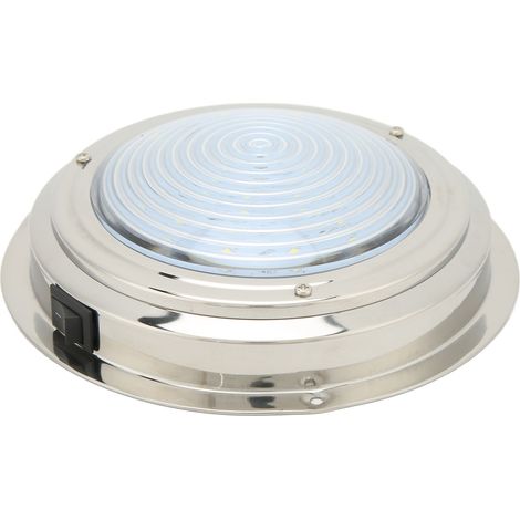 Lumière de courtoisie LED 12VDC 18 perles LED en acier inoxydable 316 6.5 pouces pour caravane camping-car salle de bain couloir blanc (1/5)