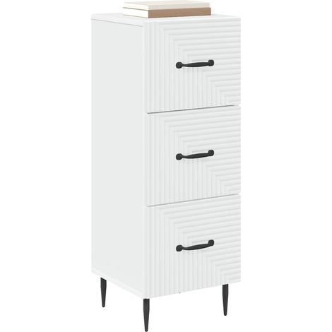 Armadio da Stoccaggio Mobile con Cassetti Bianco 33 x 34,5 x 89,5 cm DAS621864 (1/5)
