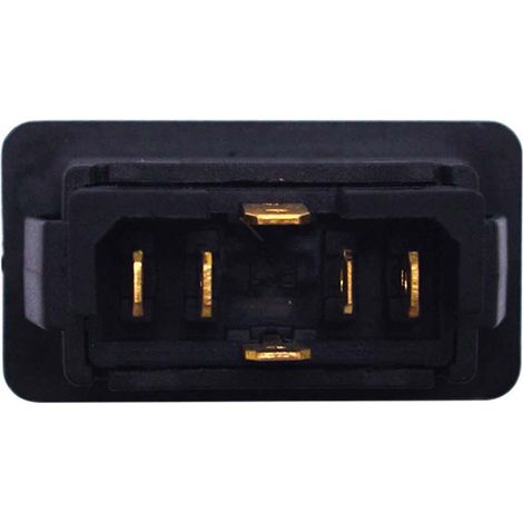 Bouton de commande de lève-vitre électrique 12V/24V 10A 6 broches pour tous véhicules avec voyant LED vert (1/4)