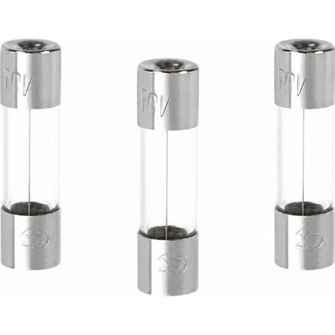 3er-Pack Glassicherungen 1,6 A, 5 x 20 mm DEBFLEX