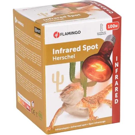 Lámpara flamingo infrared lamp 100W infrarrojo eficiente instalación fácil
