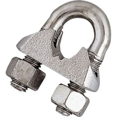 Serre Câble étrier Acier Zingué ø12mm Blister 1 - Chapuis - Serre Câble étrier Acier Zingué ø12mm Blister 1 - Chapuis