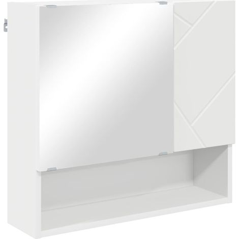 Maison Exclusive - Mobiletto per specchio Bianco 59 x 17 x 55 cm Legno multistrato