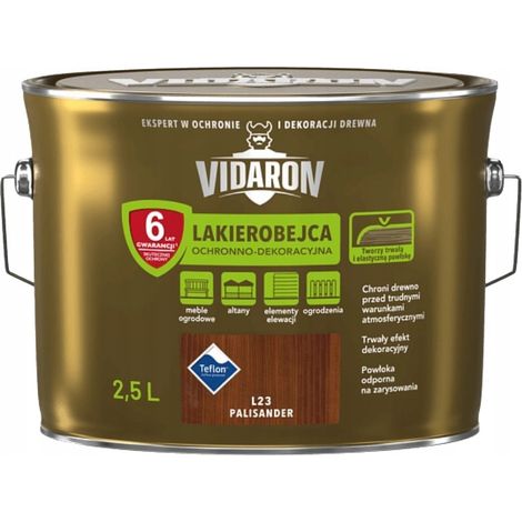 Vernice colorata VIDARON 2,5 l PALISSANDRO L23 1 pz. (1/2)