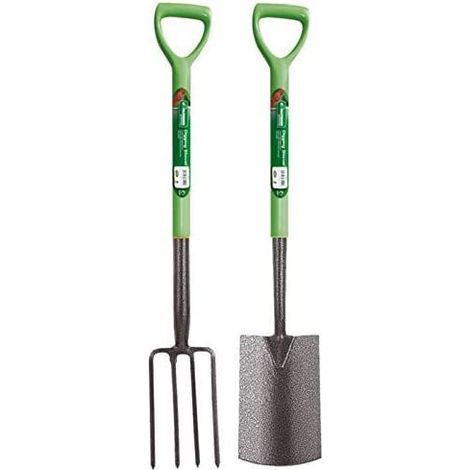 Digging Spade & Garden Fork Carbon Steel Trench Drainage Shovel Set CSP2 (1/2)