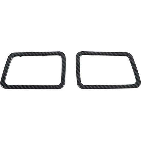 Cache de grille d'aération latérale supérieure en fibre de carbone pour tableau de bord de voiture / 2015-2020 (1/5)