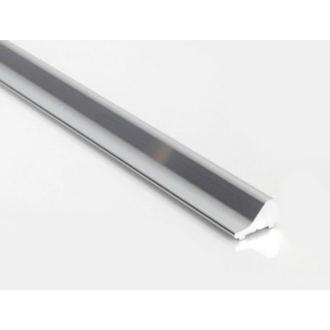WITEN&NOCK Aluminium Schwallleiste Schwallprofil Duschdichtung Schwallschutzleiste Dusche Duschwanne Duschkabine gerade Wasserabweiser Länge 120 cm chrom