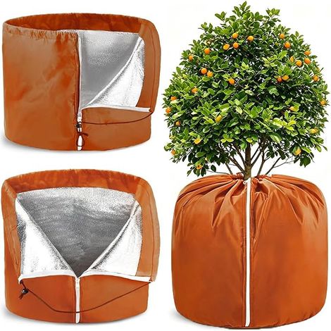 45×50CM Protection Pot de Fleur Hiver, Protege Pot Exterieur Sac Antigel (1/5)