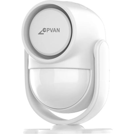 Detector de movimiento, compatible con control remoto, sistema de seguridad fiable, Kit A Blanco (1/2)