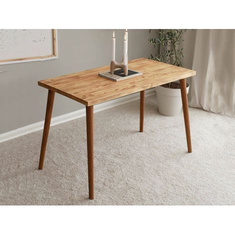 Dmora - Scrivania Melita, Scrittoio multiuso, Tavolo per ufficio porta PC, Piano di lavoro, 110x60h73 cm, Quercia (1/5)