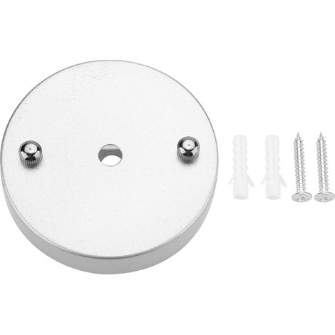 Plafonnier Rond 10cm - Base Métallique Pour Suspension - Fixation Luminaire Intérieur - Lot De 1 (1/5)