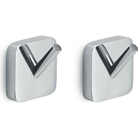 APPENDINO DOPPIO DA PARETE IN ACCIAIO INOX CROMATO MODELLO TONGA - 0IM. CM (LXPXH): 4,7X3,1X4,9 - CROMATO - GDY