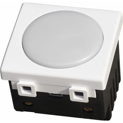 ETTROIT Lampada di Emergenza da Incasso LED 2 Moduli 220V 6000K con Batteria e Tasto ON/OFF Compatibile BTicino Matix – SKU MT4201